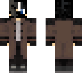 broken mask & trench coat