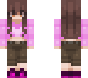 cute pink anime girl