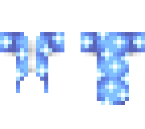 ob - long blue tshirt w/ light blue flowers