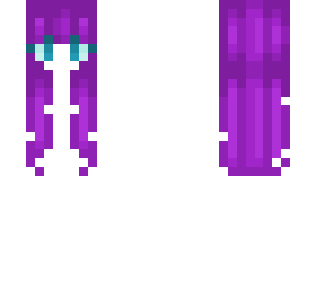 purple hair base with teal eyes