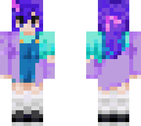purple hair girl
