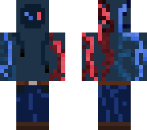 fire and ice hoodie. (inspired by todoroki mha)