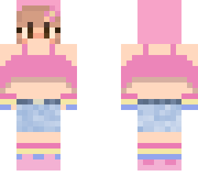 pink light brown hair girl (pride ver)