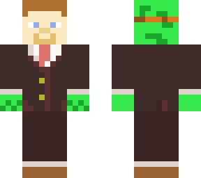 masked creeper in a suit