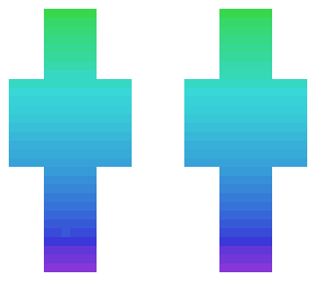 gradient green and blue