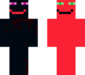 half red half black
