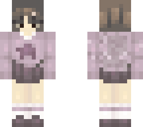 girl short hair purple