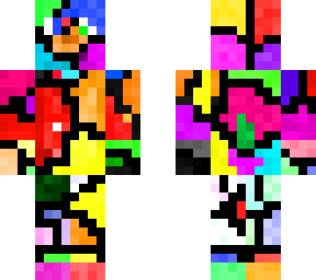 a patchwork wolf