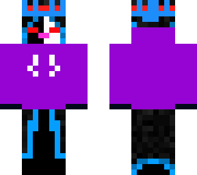 assasin cat with purple hoodie