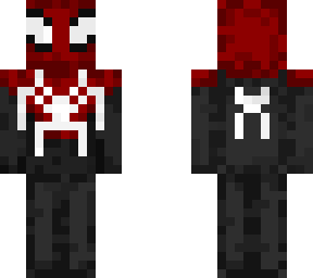 ***white, red and black spiderman***
