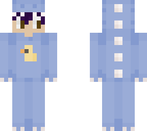 dino skin purple hair
