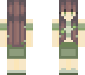 aesthetic cute girl with frog themed clothes.