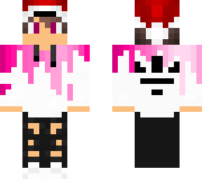 pink with santa hat
