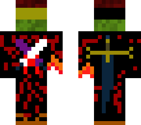 present warrior with blood