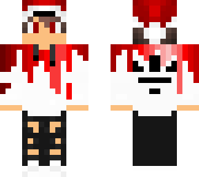 red with santa hat