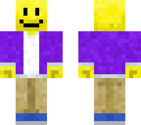 smiley with purple jacket