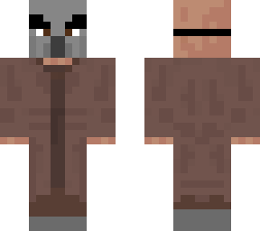villger with mask