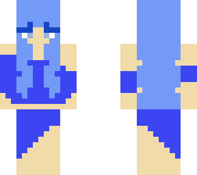 blue cute emo girl