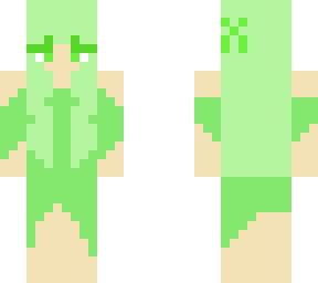 green cute emo girl