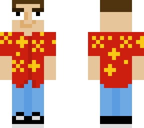 guy in a flower shirt