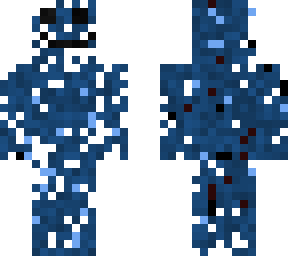 happy little blue minecrafter