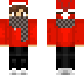 red hoodie guy with scarf (christmas edition)