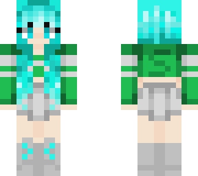 slytherin blue hair girlie