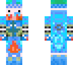 blue snowman