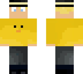 duck skin with hat (yellow shirt)