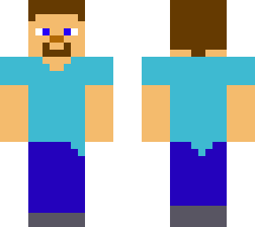 minecraft steve (no shading)