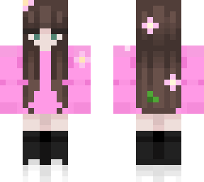 pink cherry blossom girl (magenta variant)
