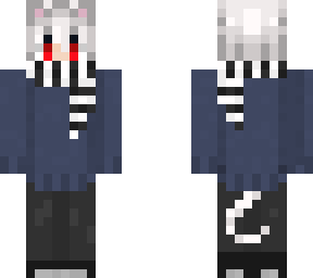 white haired cat boy