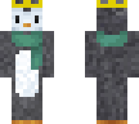 aqua scarf penguin