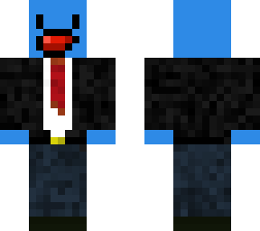 blue suit