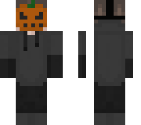 boy with pumpkin mask