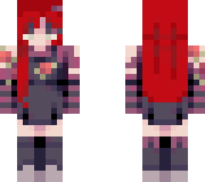 Girl with REd hair | Minecraft Skin
