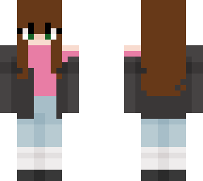 green eye brown hair girl