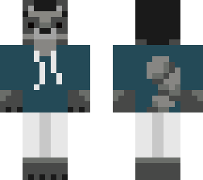 raccoon with black hair