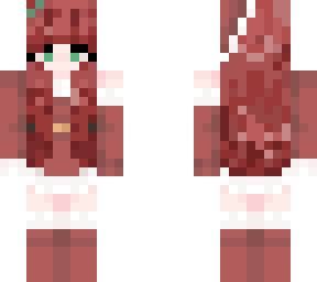 red hair santa girl skin