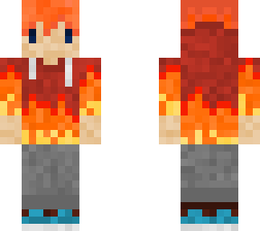 sick redhead flame hoodie ***** skin