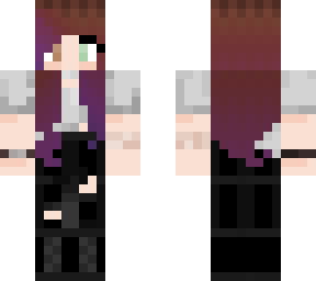 survival skin with purple hair