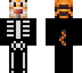 tigger skeleton costume hoddy off