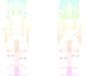 - subtle rainbow overalls -