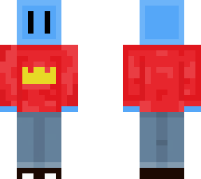 a slime wearing a jumper