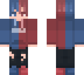 red and blue