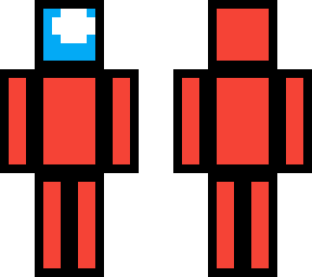 red impostor in among us 4px classic skin