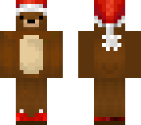 slepping santa bear