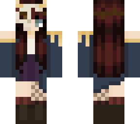 pirate girl w/ skull mask <3