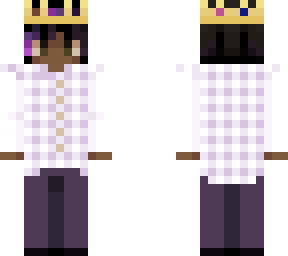 purple outfit