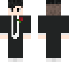 on dark with a suit